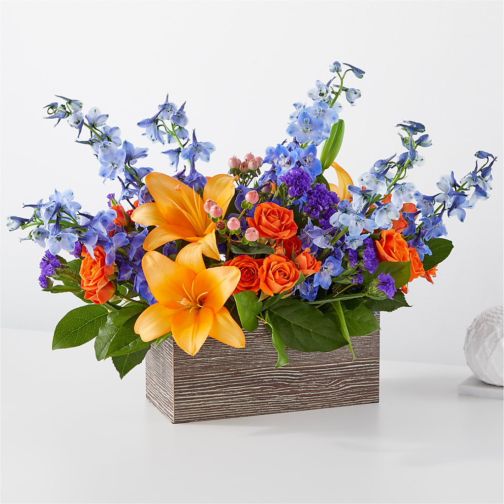 Radiant Citrus Box Bouquet – VACHA'S FOREST FLOWERS, Oak Forest IL