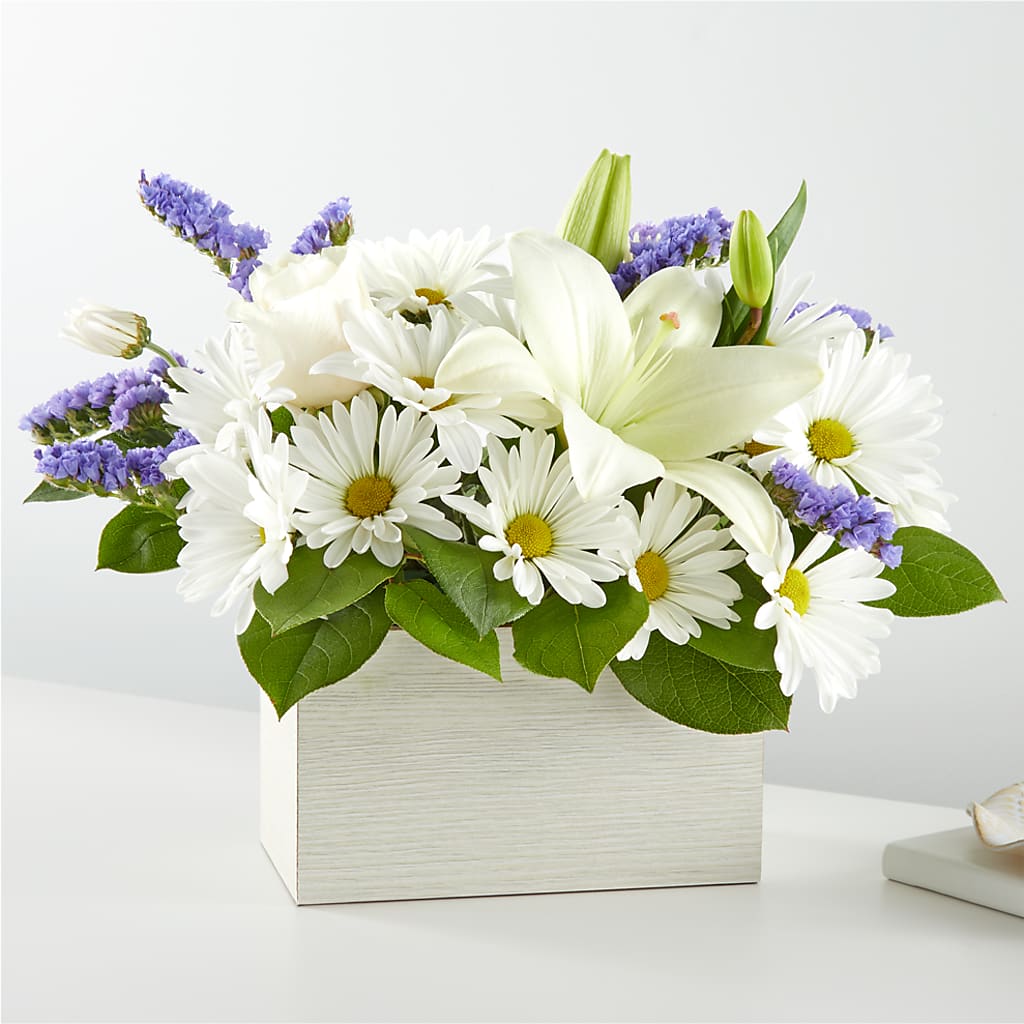 Beyond Blue Box Bouquet – VACHA'S FOREST FLOWERS, Oak Forest IL