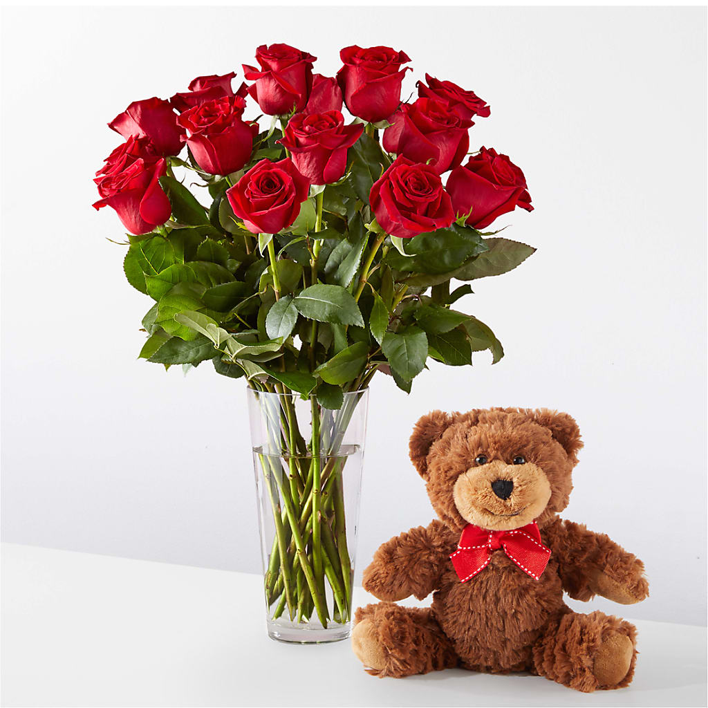 Romantic Long Stem Red Rose Bouquet Bundles – VACHA'S FOREST FLOWERS, Oak Forest IL