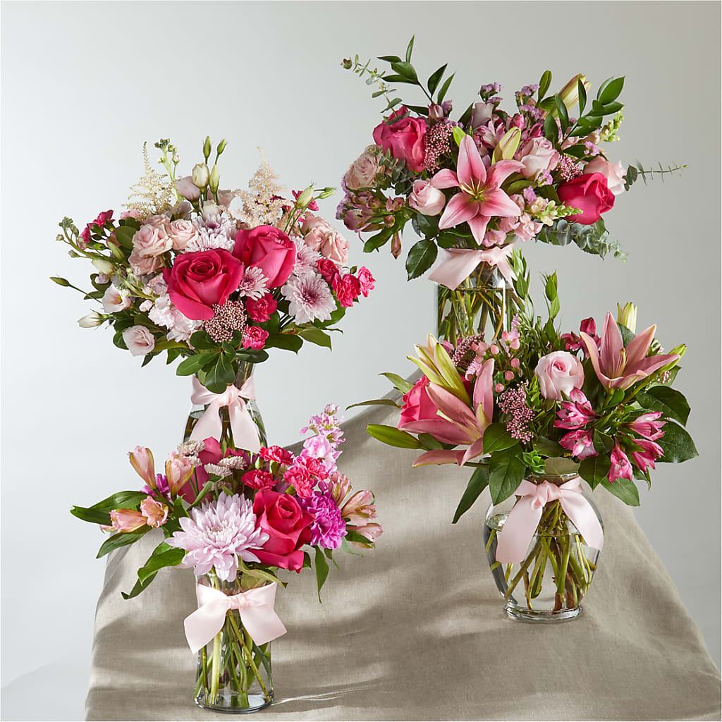 Pink Ribbon - A Florist Original – VACHA'S FOREST FLOWERS, Oak Forest IL