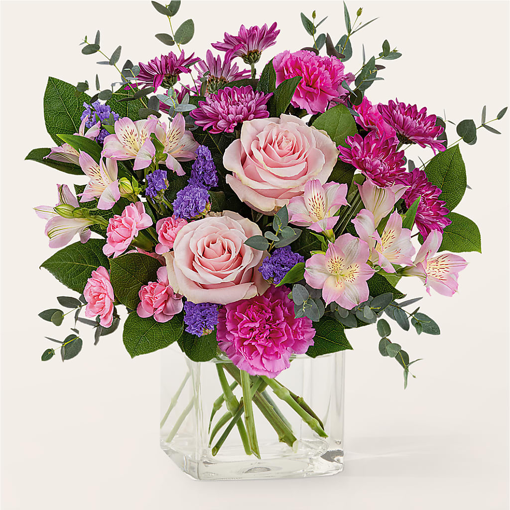 Rosy Radiance Bouquet – VACHA'S FOREST FLOWERS, Oak Forest IL