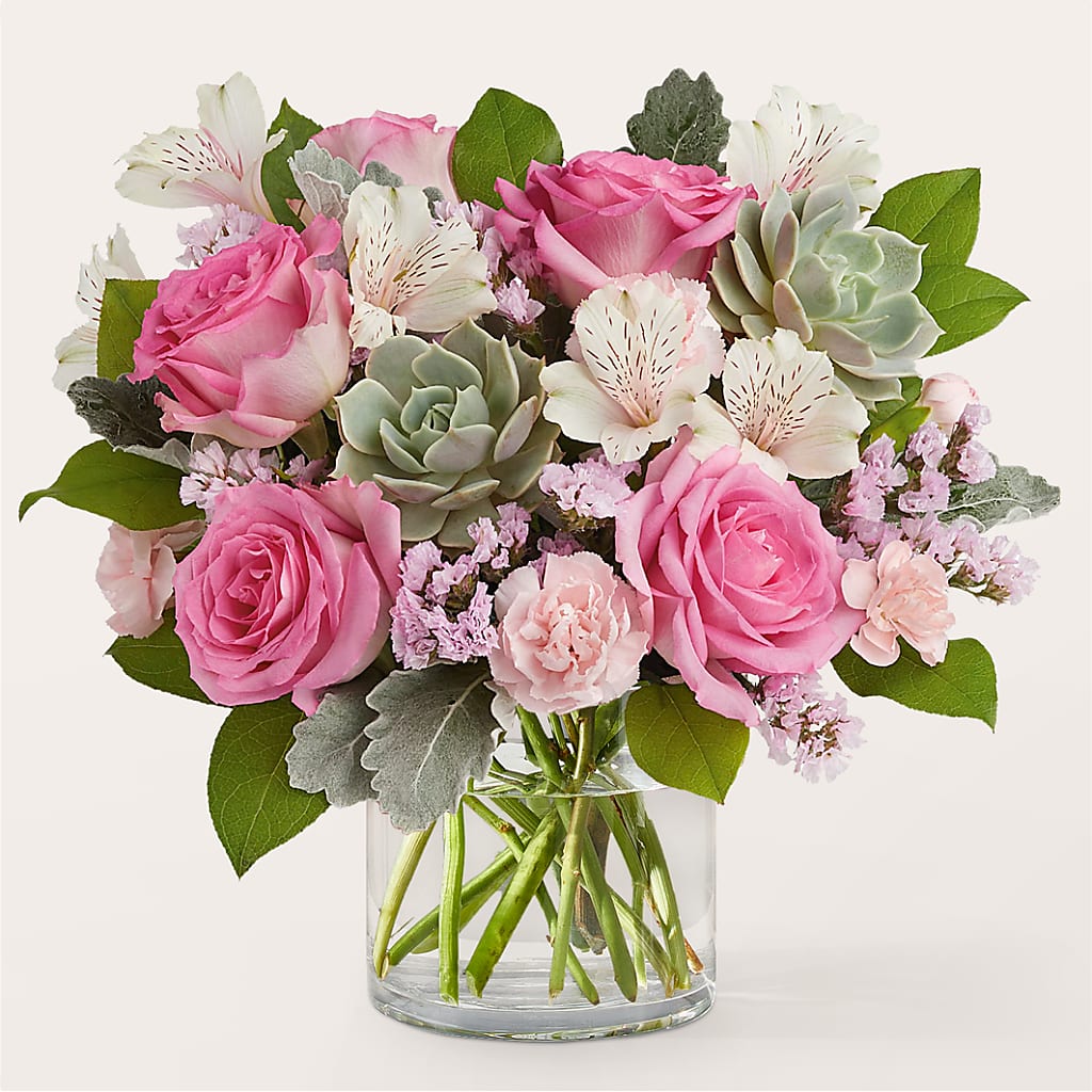 Dusty Rose Bouquet – VACHA'S FOREST FLOWERS, Oak Forest IL