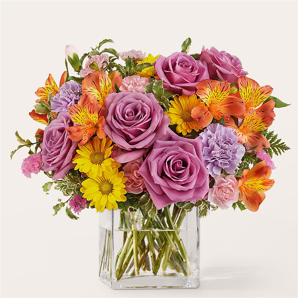 Shades of Happiness Bouquet – VACHA'S FOREST FLOWERS, Oak Forest IL