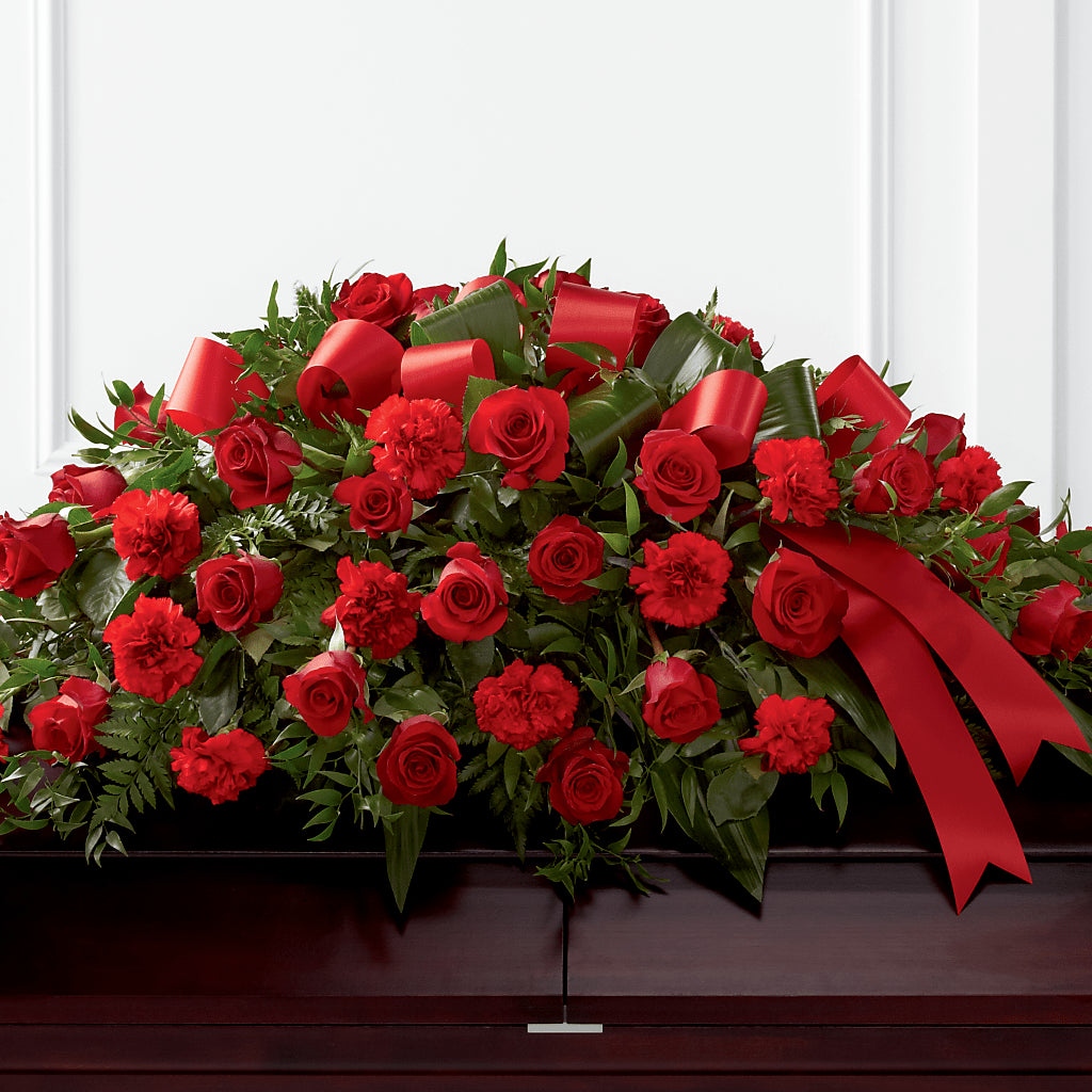 Tribute of Life Casket Spray – VACHA'S FOREST FLOWERS, Oak Forest IL
