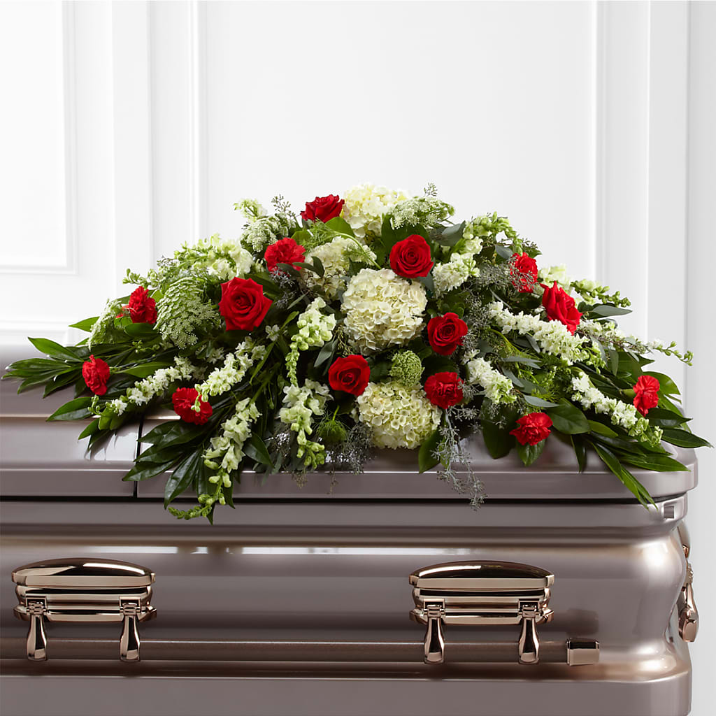 Sincerity Casket Spray – VACHA'S FOREST FLOWERS, Oak Forest IL