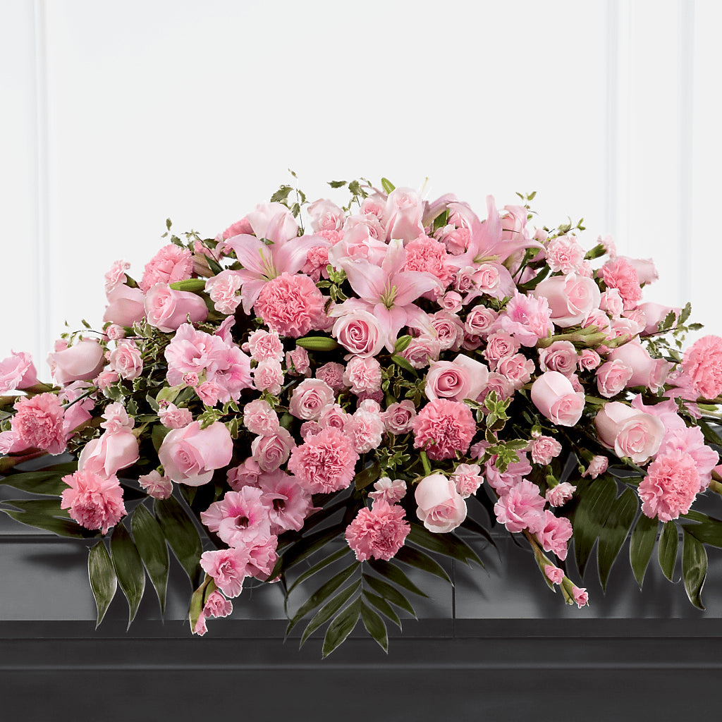 Garden of Comfort Casket Spray (Standard) – VACHA'S FOREST FLOWERS, Oak Forest IL