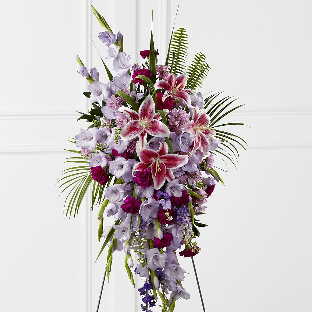 Tender Touch Standing Spray – VACHA'S FOREST FLOWERS, Oak Forest IL