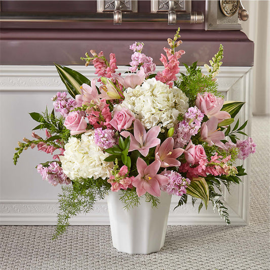 Simply Serene Floor Basket – VACHA'S FOREST FLOWERS, Oak Forest IL