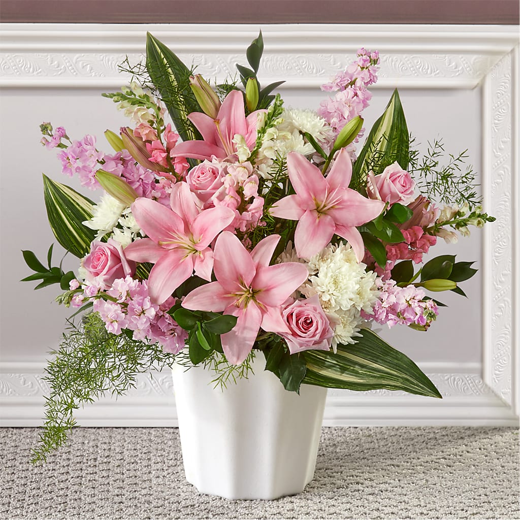 Simply Serene Floor Basket – VACHA'S FOREST FLOWERS, Oak Forest IL