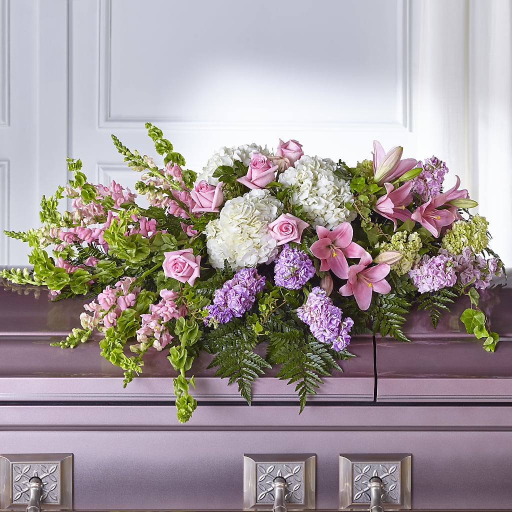 Life's Gratitude Casket Spray – VACHA'S FOREST FLOWERS, Oak Forest IL