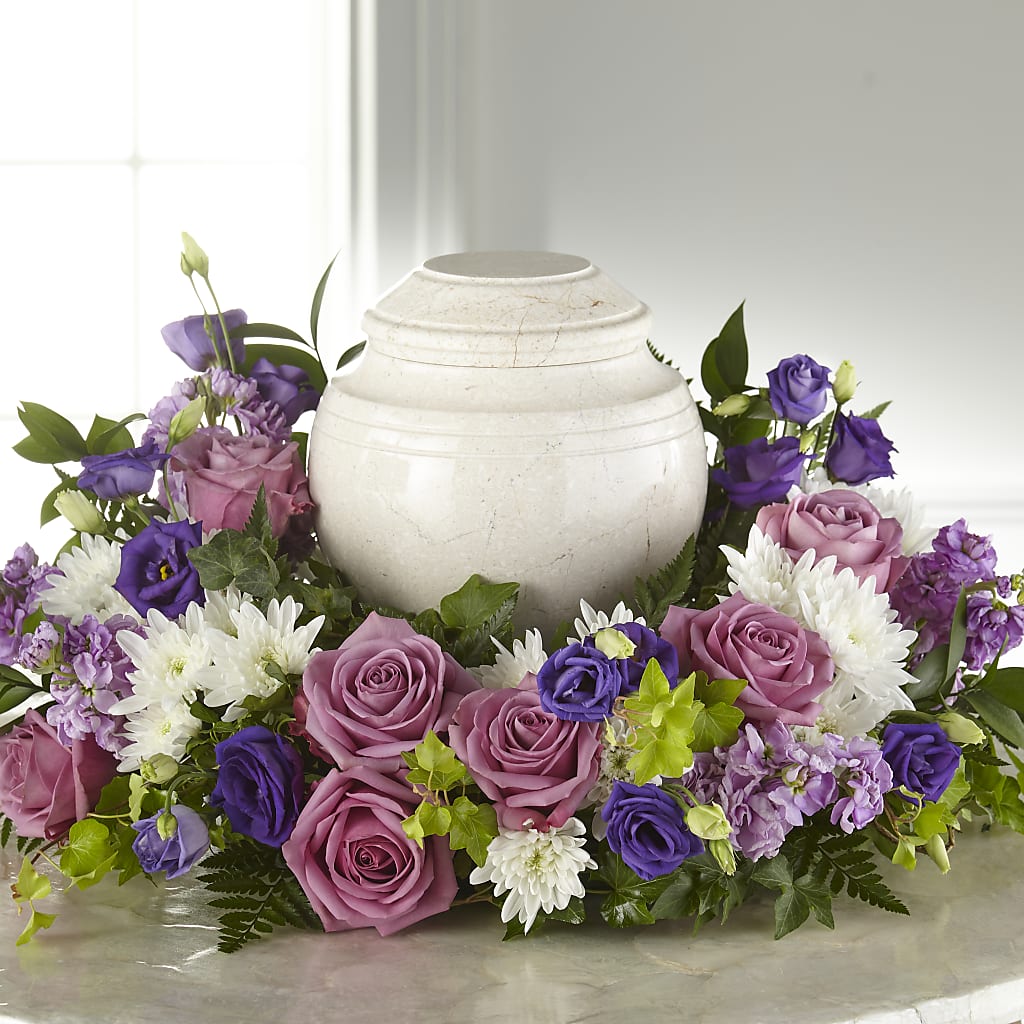 Blooming Sympathy Cremation Adornment – VACHA'S FOREST FLOWERS, Oak Forest IL