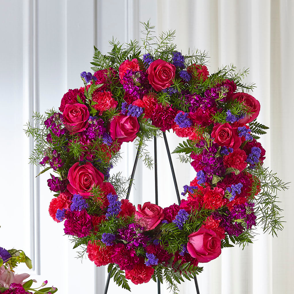 Calming Colors Wreath – VACHA'S FOREST FLOWERS, Oak Forest IL