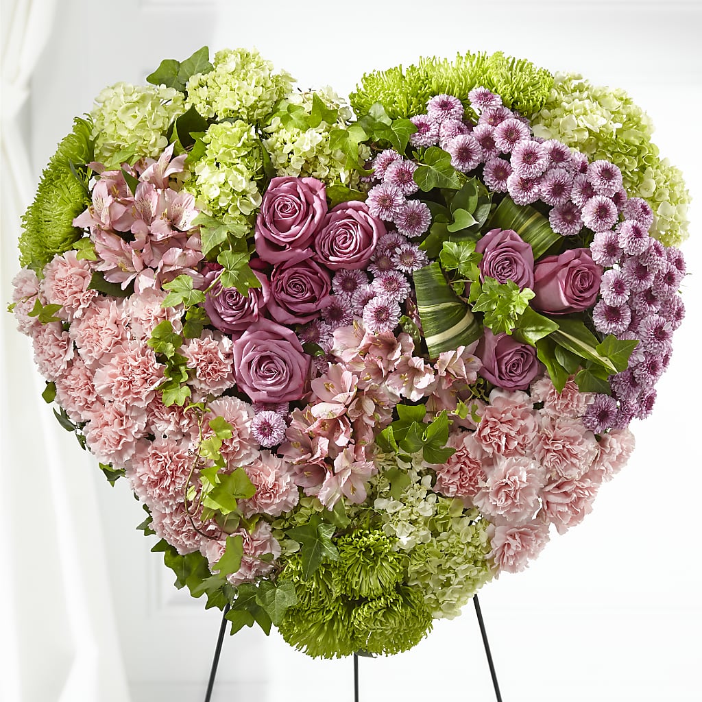 Heartwarming Standing Heart – VACHA'S FOREST FLOWERS, Oak Forest IL