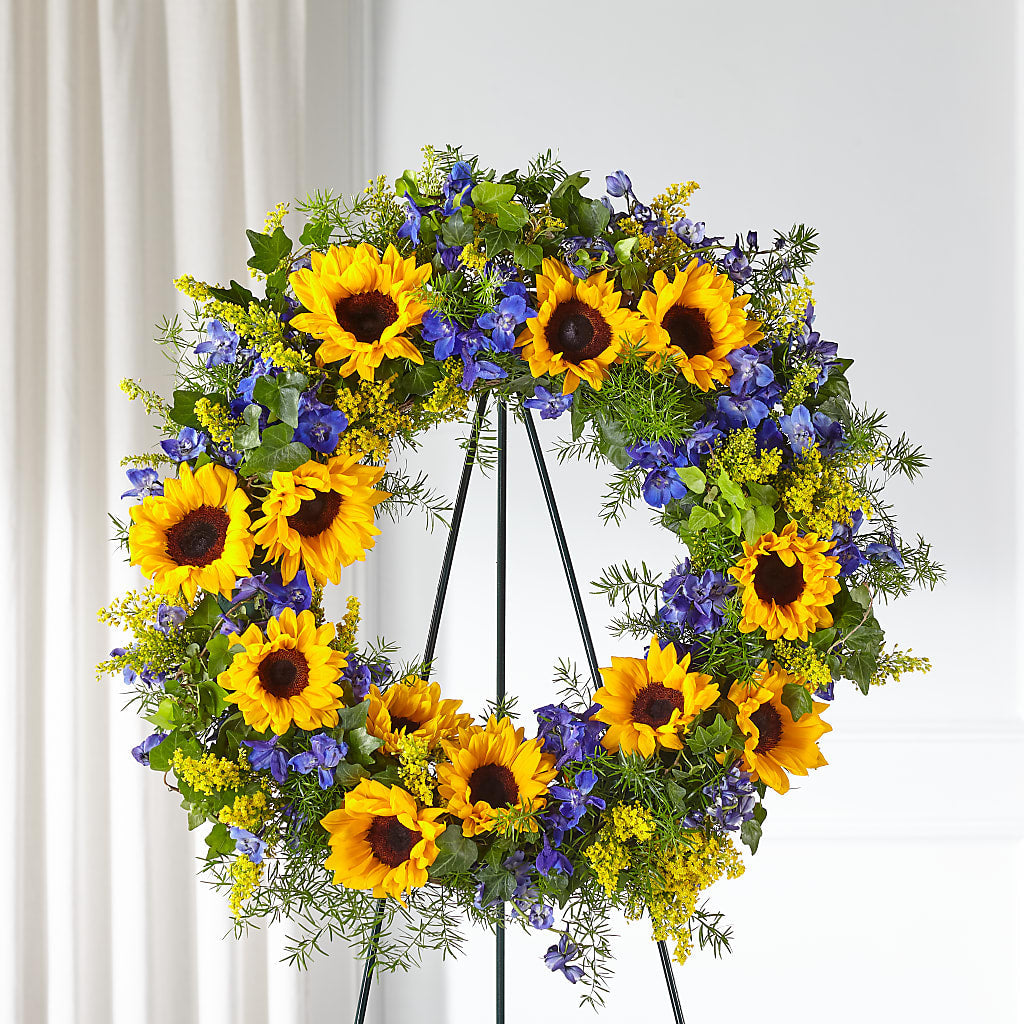 Bright Rays Wreath – VACHA'S FOREST FLOWERS, Oak Forest IL