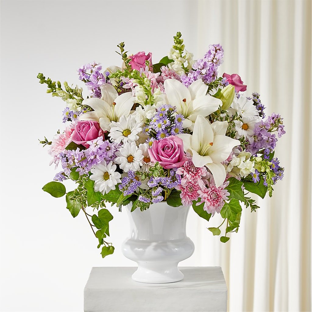 Remarkable Life Urn Arrangement – VACHA'S FOREST FLOWERS, Oak Forest IL