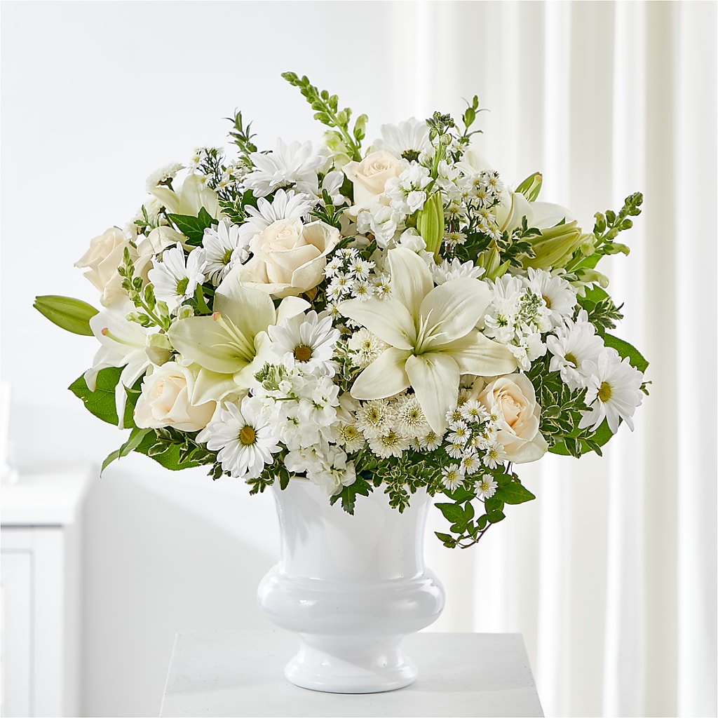 Uplifting Urn Arrangement – VACHA'S FOREST FLOWERS, Oak Forest IL