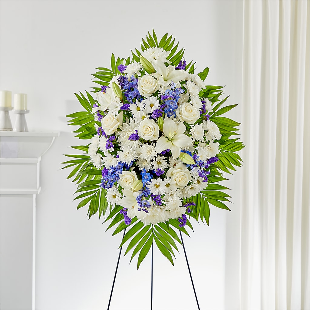 At Rest Standing Spray – VACHA'S FOREST FLOWERS, Oak Forest IL