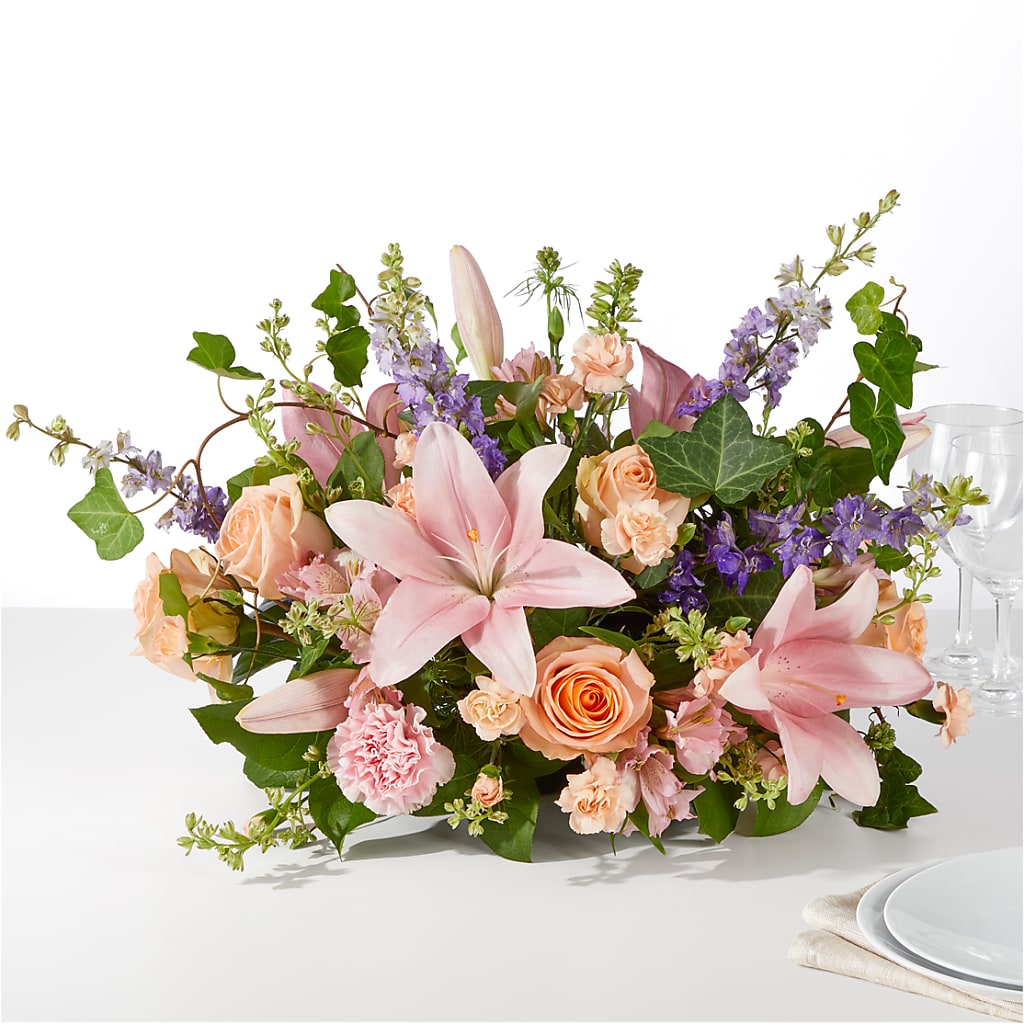 Blossom Time Centerpiece – VACHA'S FOREST FLOWERS, Oak Forest IL