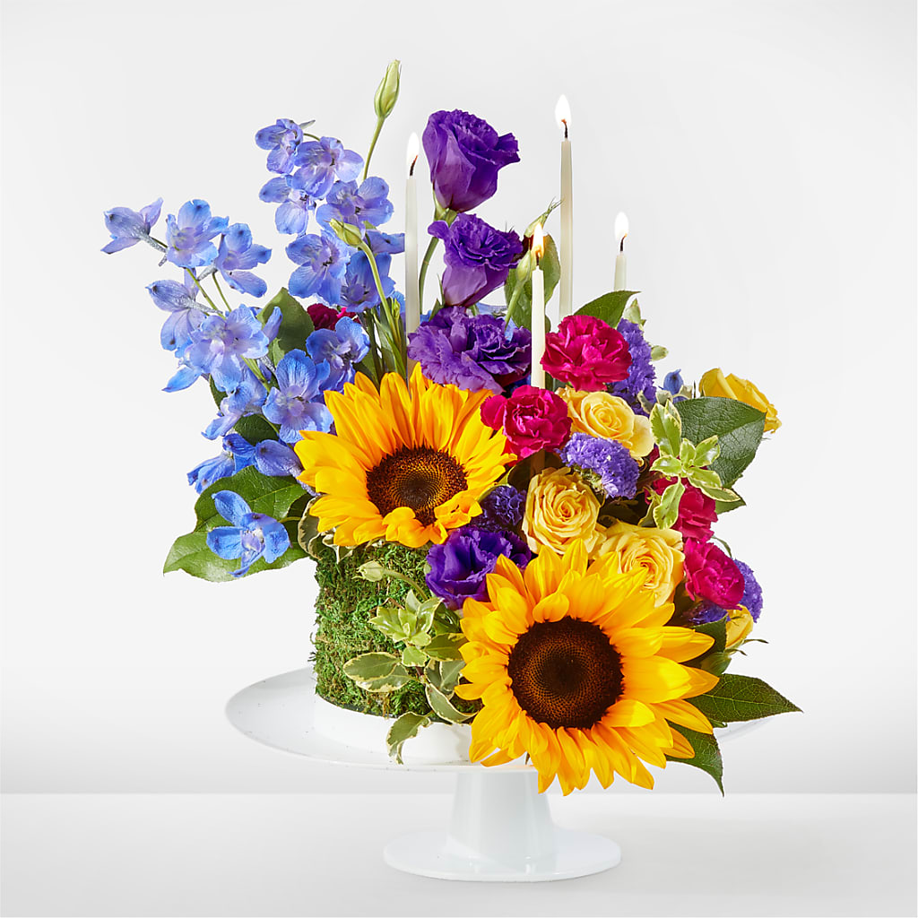 Star of the Day Floral Cake – VACHA'S FOREST FLOWERS, Oak Forest IL
