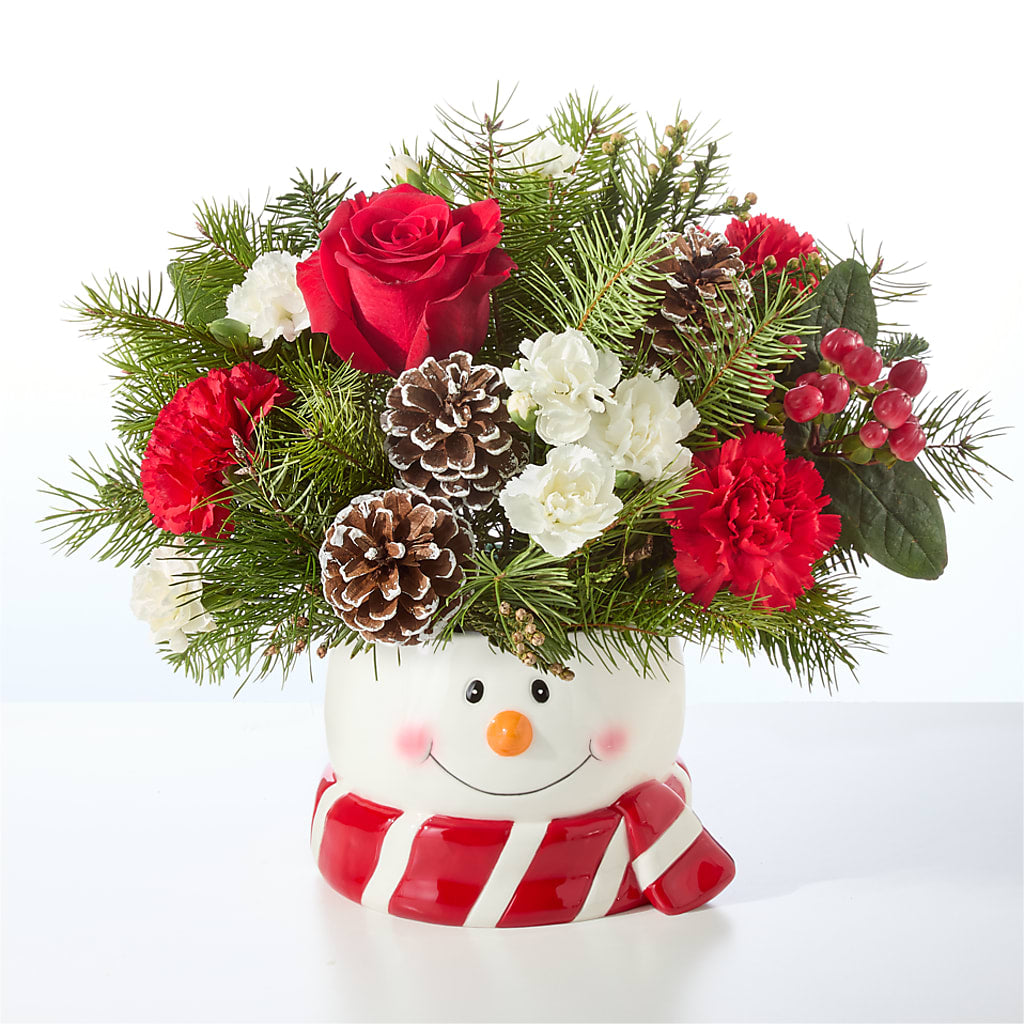 Jolly Snowman Bouquet – VACHA'S FOREST FLOWERS, Oak Forest IL