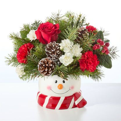 Jolly Snowman Bouquet – VACHA'S FOREST FLOWERS, Oak Forest IL