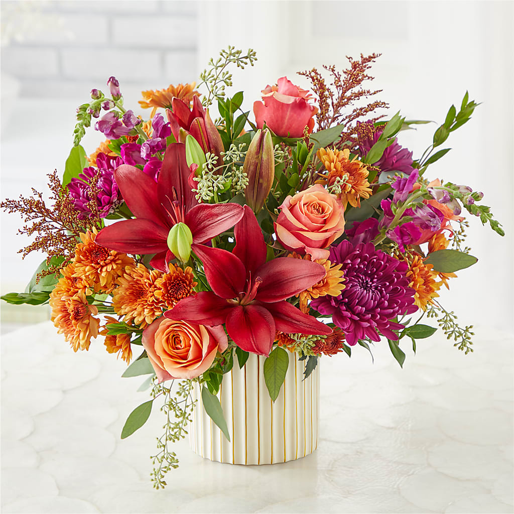 Burgundy Landscape Bouquet – VACHA'S FOREST FLOWERS, Oak Forest IL