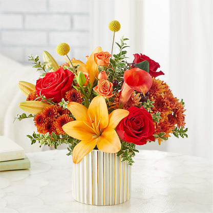 Scarlet Skies Bouquet – VACHA'S FOREST FLOWERS, Oak Forest IL