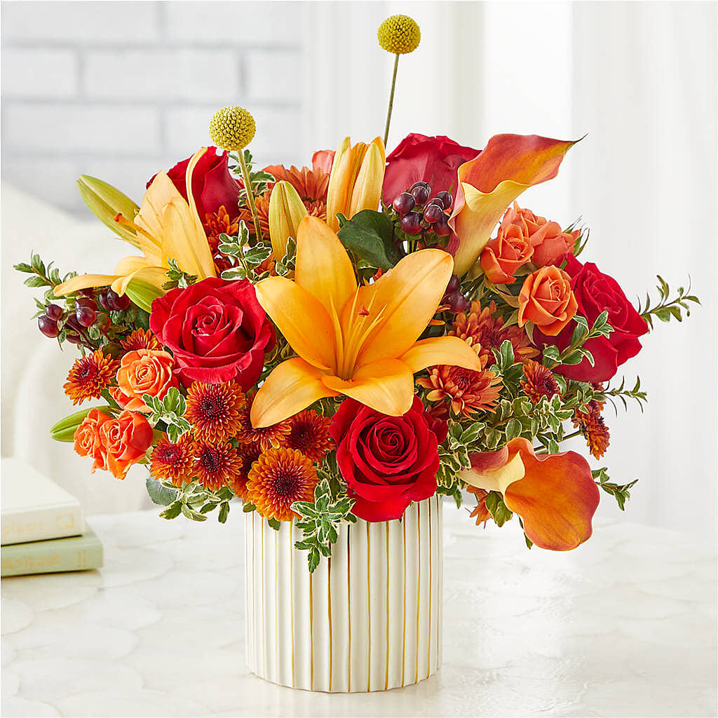 Scarlet Skies Bouquet – VACHA'S FOREST FLOWERS, Oak Forest IL