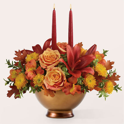 Harvest Table Centerpiece – VACHA'S FOREST FLOWERS, Oak Forest IL