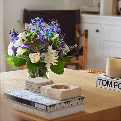 Cerulean Waves Bouquet – VACHA'S FOREST FLOWERS, Oak Forest IL