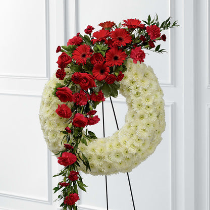 Graceful Tribute Wreath – VACHA'S FOREST FLOWERS, Oak Forest IL