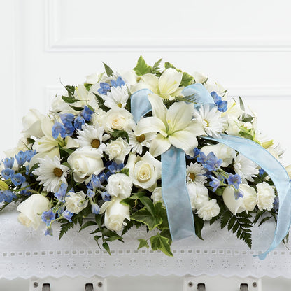Tender Treasure Casket Spray – VACHA'S FOREST FLOWERS, Oak Forest IL