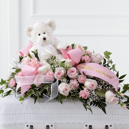 Touch of Sympathy Casket Spray – VACHA'S FOREST FLOWERS, Oak Forest IL