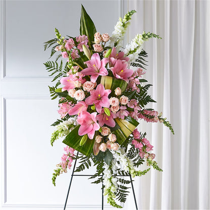 Elegant Embrace Standing Spray – VACHA'S FOREST FLOWERS, Oak Forest IL