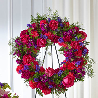 Calming Colors Wreath – VACHA'S FOREST FLOWERS, Oak Forest IL