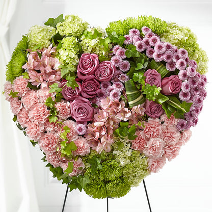 Heartwarming Standing Heart – VACHA'S FOREST FLOWERS, Oak Forest IL