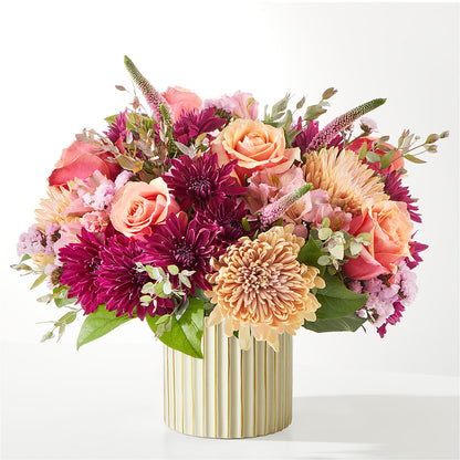 Berry Cobbler Bouquet with Ivory Vase – VACHA'S FOREST FLOWERS, Oak Forest IL