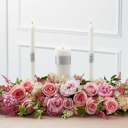 Worldwide Romance Unity Candle Arrangement – VACHA'S FOREST FLOWERS, Oak Forest IL