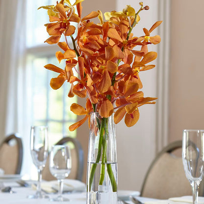 Orange Mokara Bud Vase – VACHA'S FOREST FLOWERS, Oak Forest IL
